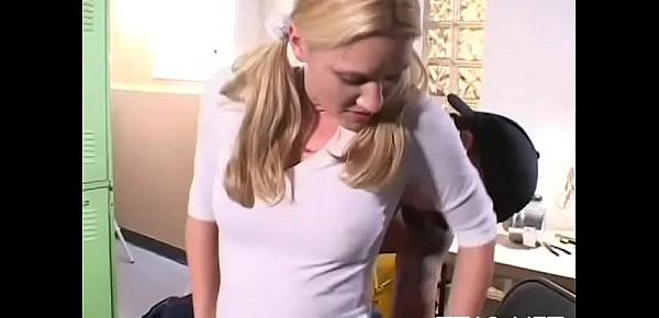  Naughty blonde nympho Treeper getting nailed